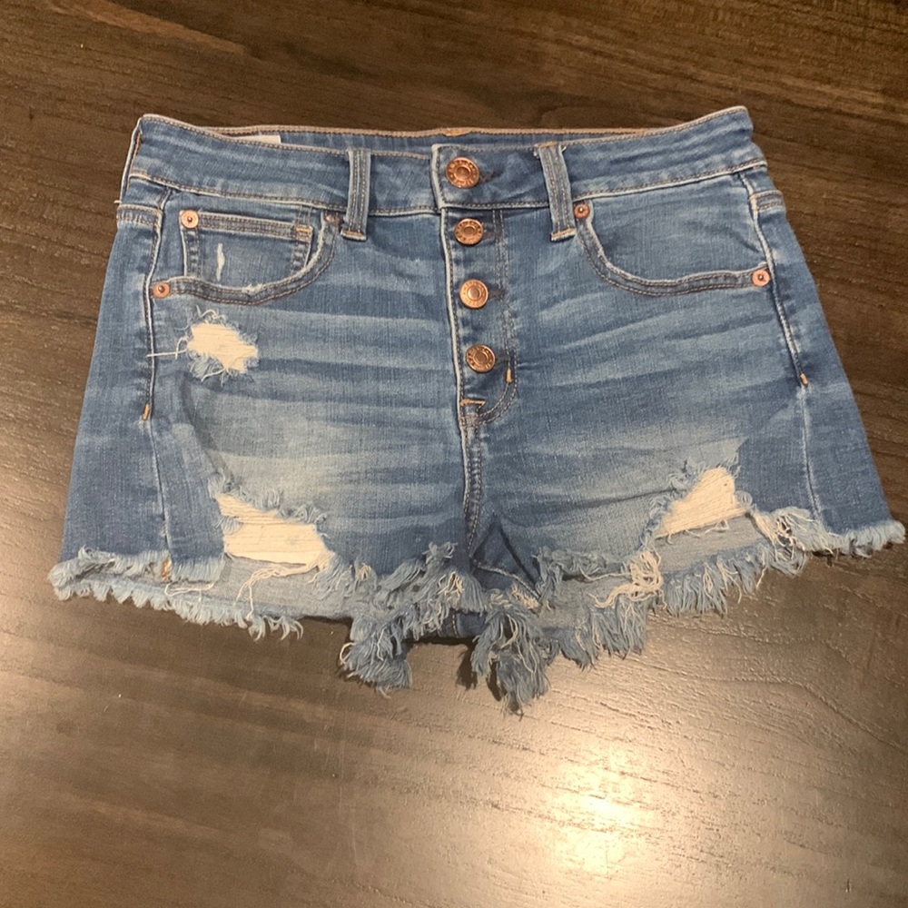 American Eagle Hi-rise Shortie - button fly